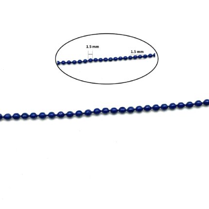 CADENA HIERRO COLOR AZUL 100 M